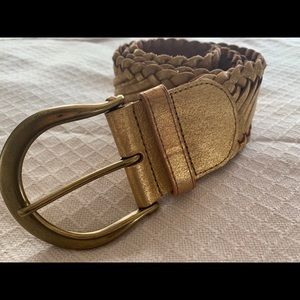 Metallic Leather Belt